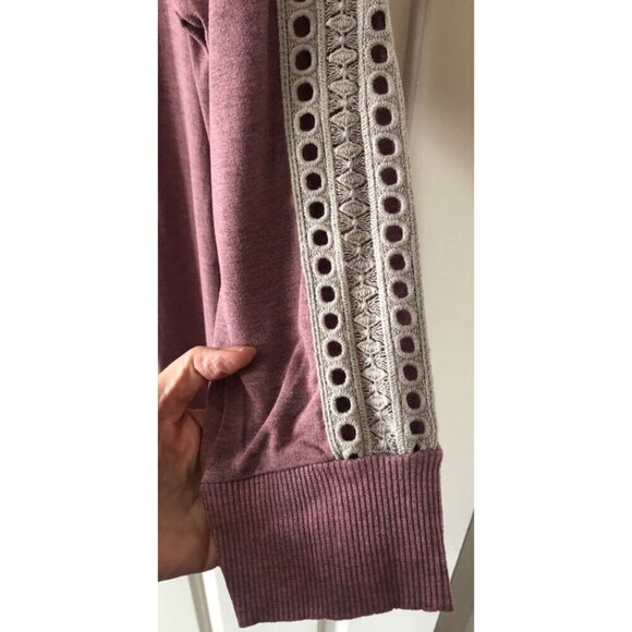 SOFT SURROUNDING Bailey Waffle Knit Thermal Top Pink / Purple Size XL - Picture 7 of 8